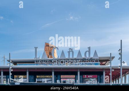 MARBELLA, SPAIN - OCTOBER 11, 2021: Logo of 'La Cañada shopping', a mall located in Marbella, on the Costa del Sol, Andalusia, southern Spain Stock Photo