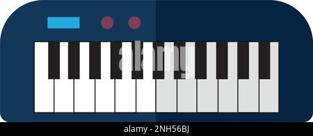 Isolated colored keyboard toy icon Vector Stock Vector