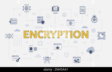privacy concept with icon set with big word or text on center vector ...
