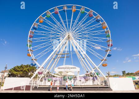 BOURNEMOUTH, UK - July 08, 2022. Bournemouth observation wheel, a giant Ferris wheel on the Dorset coast, UK. Stock Photo