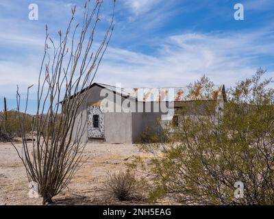 Henry Gray's home, Bates Well ranch, Organ Pipe Cactus National Monument, Arizona. Stock Photo