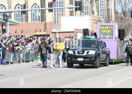 Bud Light Mardi Gras Parade 2024 held on the streets of SoulardSt