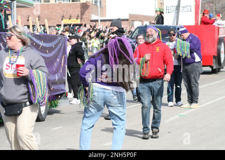 Bud Light Mardi Gras Parade 2024 held on the streets of SoulardSt