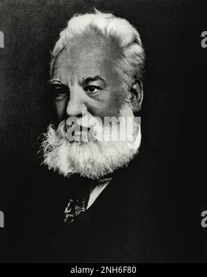 Portrait of Alexander Graham Bell (1847-1922) Stock Photo