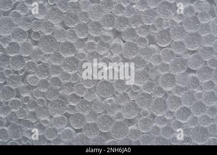 Texture of white foam plastic. Textured background Stock Photo
