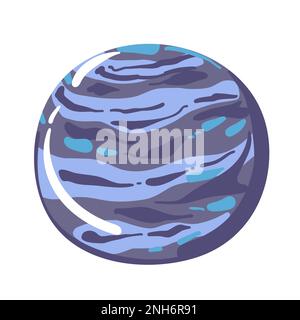 Cartoon fantastic planets. Fantasy alien planet objects for space game ...