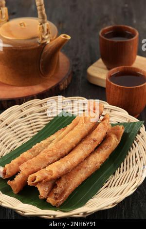 Lumpia, traditional spring roll skin snack from Indonesia, Philippines ...