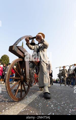 Vintage Wooden Bicycle: A Classic Ride for a Retro Adventure Stock Photo