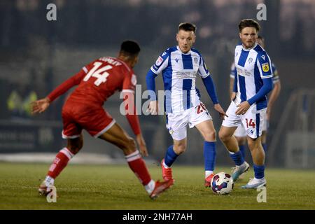 Matt Jay of Colchester United - Colchester United v Walsall, Sky Bet League Two, JobServe Community Stadium, Colchester, UK - 14th February 2022  Editorial Use Only - DataCo restrictions apply Stock Photo