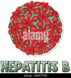 Hepatitis B Virus (HBV) On White Background Illustration Stock Vector ...