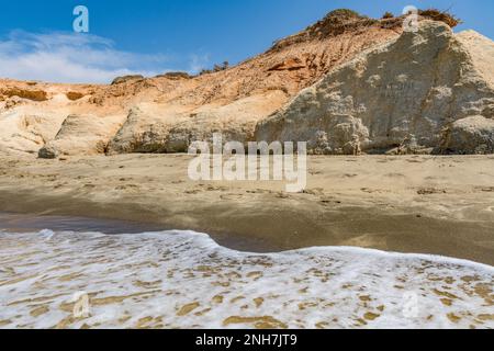 Hawaii beach in the Alikò promontory, Naxos Stock Photo