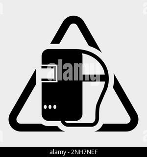 Symbol Wear Welding Helmet Isolate On White Background,Vector Illustration EPS.10 Stock Vector