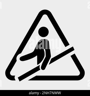 PPE Icon.Use Handrail Symbol Sign Isolate On White Background,Vector Illustration EPS.10 Stock Vector