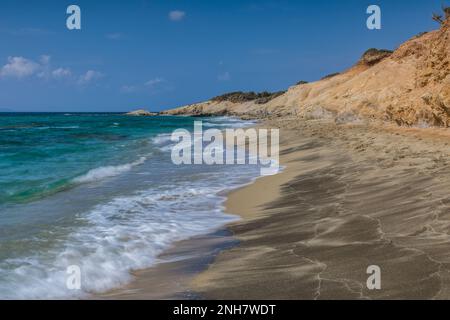 Hawaii beach in the Alikò promontory, Naxos Stock Photo