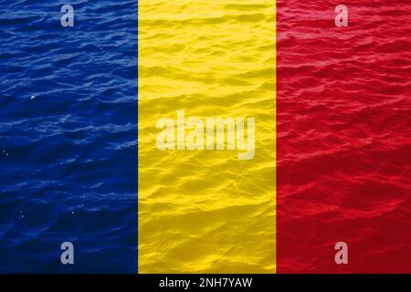 Romania Earthquake, February 13, 2023. Mournful banner. The Epicenter of the earthquake in Turkey. Pray for Romania. A bright stone rock background of Stock Photo