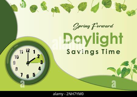 Daylight saving time ends 5 november 2023 banner Vector Image
