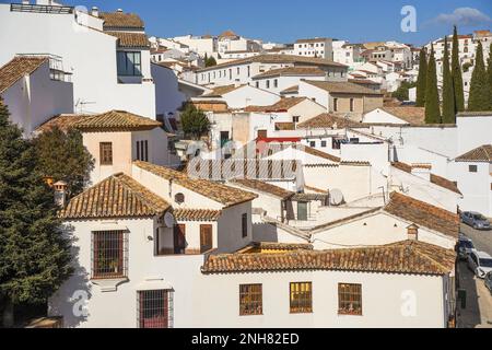 The white washed old village of Ronda,, Andalusia, Spain Stock Photo