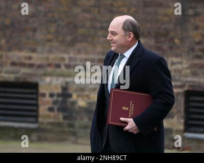 Downing Street, London, UK. 21st Feb, 2023. Ben Wallace, Secretary of State for Defence attends the weekly Cabinet Meeting at No 10 Downing Street. Credit: Uwe Deffner/Alamy Live News Stock Photo