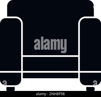 Room armchair icon simple vector. Interior sofa. Modern style Stock Vector