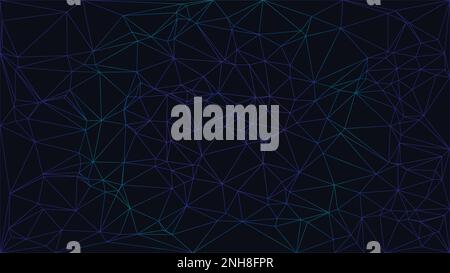 Black and blue background. Abstract business triangle texture. Low poly geometric, dark, masculine pattern illustration. Stock Vector