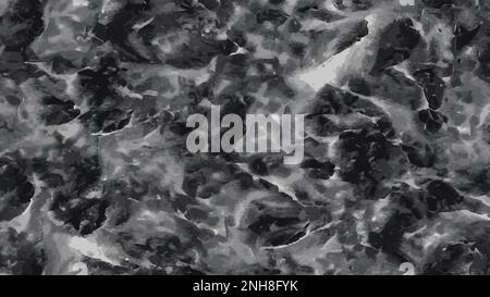 Luxury elegant dark background vector illustration with vintage grunge texture and dark gray charcoal color paint, black and white stone wall, busines Stock Vector