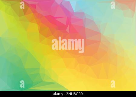 Multicolor geometric triangular low poly, origami style illustration , spectrum graphic background. Vector polygonal design for your business. Stock Vector