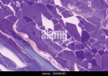 Luxury elegant purple background vector illustration with vintage grunge texture and violet color tile design, agate marble stone wall, business banne Stock Vector