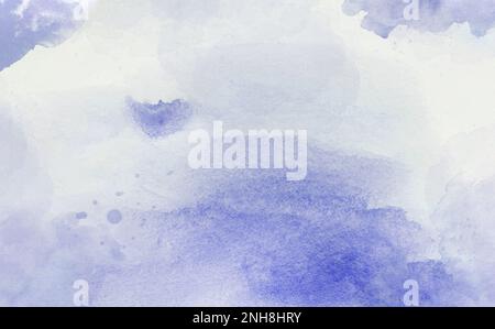 Abstract background light blue, violet. Watercolor painting on canvas with soft purple gradient. Brush stroke texture background for design. Oil paint Stock Photo
