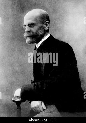 Emile Durkheim. Portrait of the French sociologist David Émile Durkheim ...