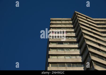 View of Arlington House, a concrete apartment block built in1964 in Margate Stock Photo