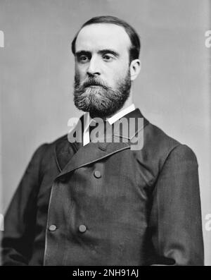 Charles Stewart Parnell (1846-1891) was an Irish nationalist politician who served as a Member of Parliament from 1875 to 1891, as well as Leader of the Home Rule League and Leader of the Irish Parliamentary Party. Stock Photo