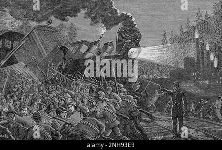 The Great Railroad Strike of 1877 began on July 14 in Martinsburg, West ...