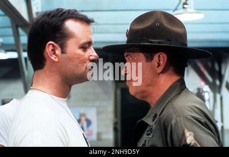 STRIPES  1981 Columbia film with Bill Murray at left and Warren Oates Stock Photo