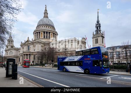 iconic St Paul Cathedral in London Stock Photo