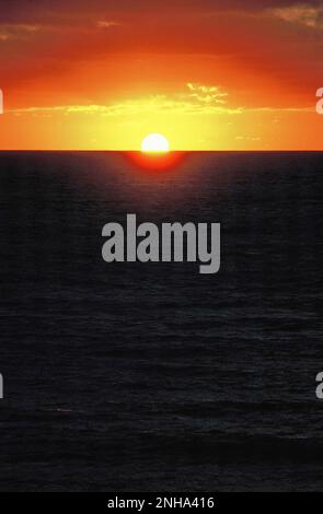 Australia. Sunrise over Pacific Ocean. Stock Photo