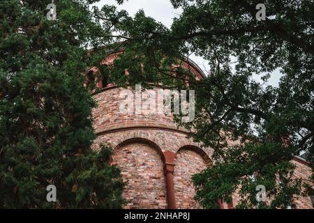 Eibingen Abbey (German: Abtei St. Hildegard) is a community of Benedictine nuns in Eibingen near Ruedesheim in Hesse, Germany Stock Photo