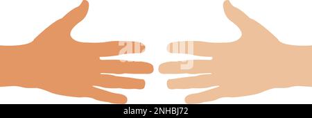 Fist bump icon The concept of power and conflict, competition, Team work, partnership, friendship, struggle. hands clenched fist punching or hitting. Stock Vector