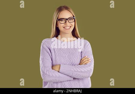 Happy Kind and Timid Young Attractive Woman with Gapped Teeth