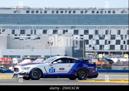 DAYTONA FL JANUARY 20 The 41 PF Racing Ford Mustang GT4 of