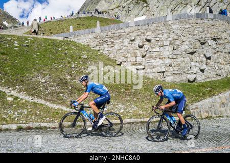 Switzerland, Tour De Suisse, Gotthard Pass (tremola) Stock Photo
