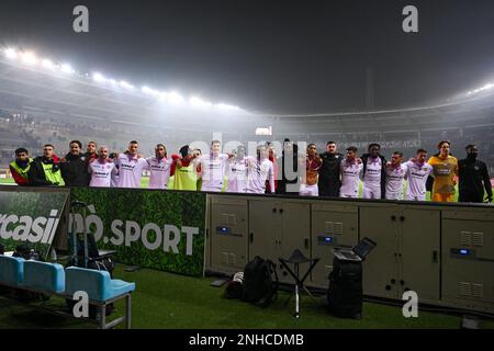 February 20, 2023, Torino, Piemonte, Italy: Olimpic Stadium Grande Torino,  20.02.23 Antonio Sanabria (9 Torino FC) celebrates the goal during the  Serie A match Torino FC v US Cremonese at Olimpic Stadium