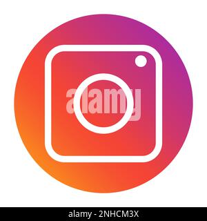 Instagram logo. Social media sign icon. Vector illustration Stock Vector