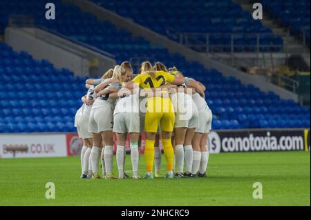 Cardiff, Wales 26 October 2021. 2023 FIFA Women's World Cup UEFA qualification Group I match between Wales Women and Estonia Women. Credit: Will Chesh Stock Photo