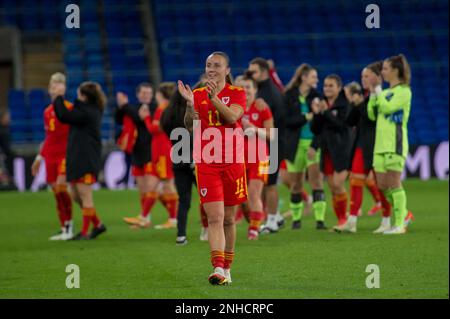 Cardiff, Wales 26 October 2021. 2023 FIFA Women's World Cup UEFA qualification Group I match between Wales Women and Estonia Women. Credit: Will Chesh Stock Photo