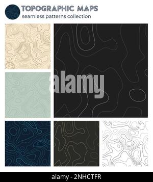 Abstract topographical map. Seamless topographic map lines, contour ...