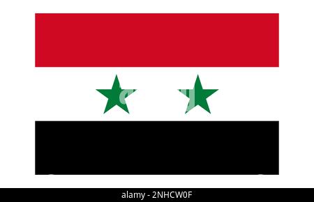 Syria flag. Symbol of patriotism and freedom. Symbol for website design, logo, app, UI. Vector illustration, EPS10 Stock Vector