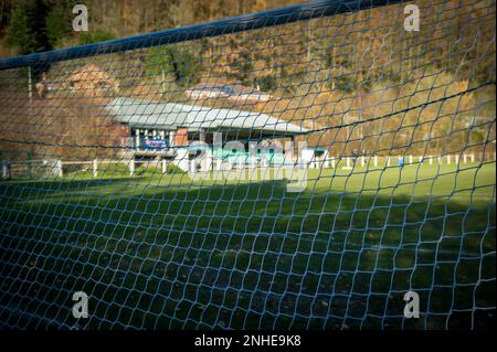 Abertillery, Wales 13 November 2021. Ardal Leagues South East match between Abertillery Bluebirds and Goytre AFC. Credit: Will Cheshire Stock Photo