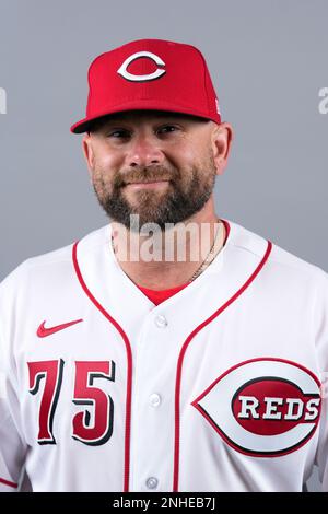 This is a 2023 photo of assistant hitting coach Terry Bradshaw of the Cincinnati  Reds baseball team. This image reflects the Reds active roster as of  Tuesday, Feb. 21, 2023, when this