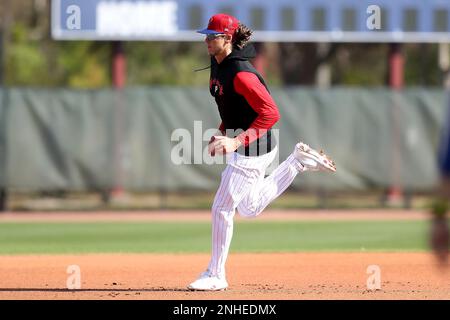 CLEARWATER, FL - FEBRUARY 21: Philadelphia Phillies infielder Trea