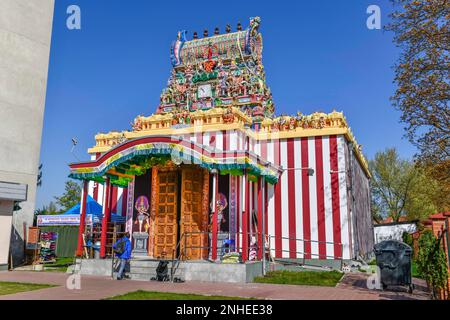 Hindustani Sri Mayurapathy Murugan Temple, Blaschkoallee, Britz, Neukoelln, Berlin, Germany Stock Photo